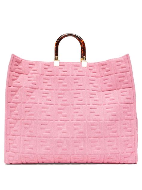 fendi sunshine shopper pink|fendi sunshine shopper tote.